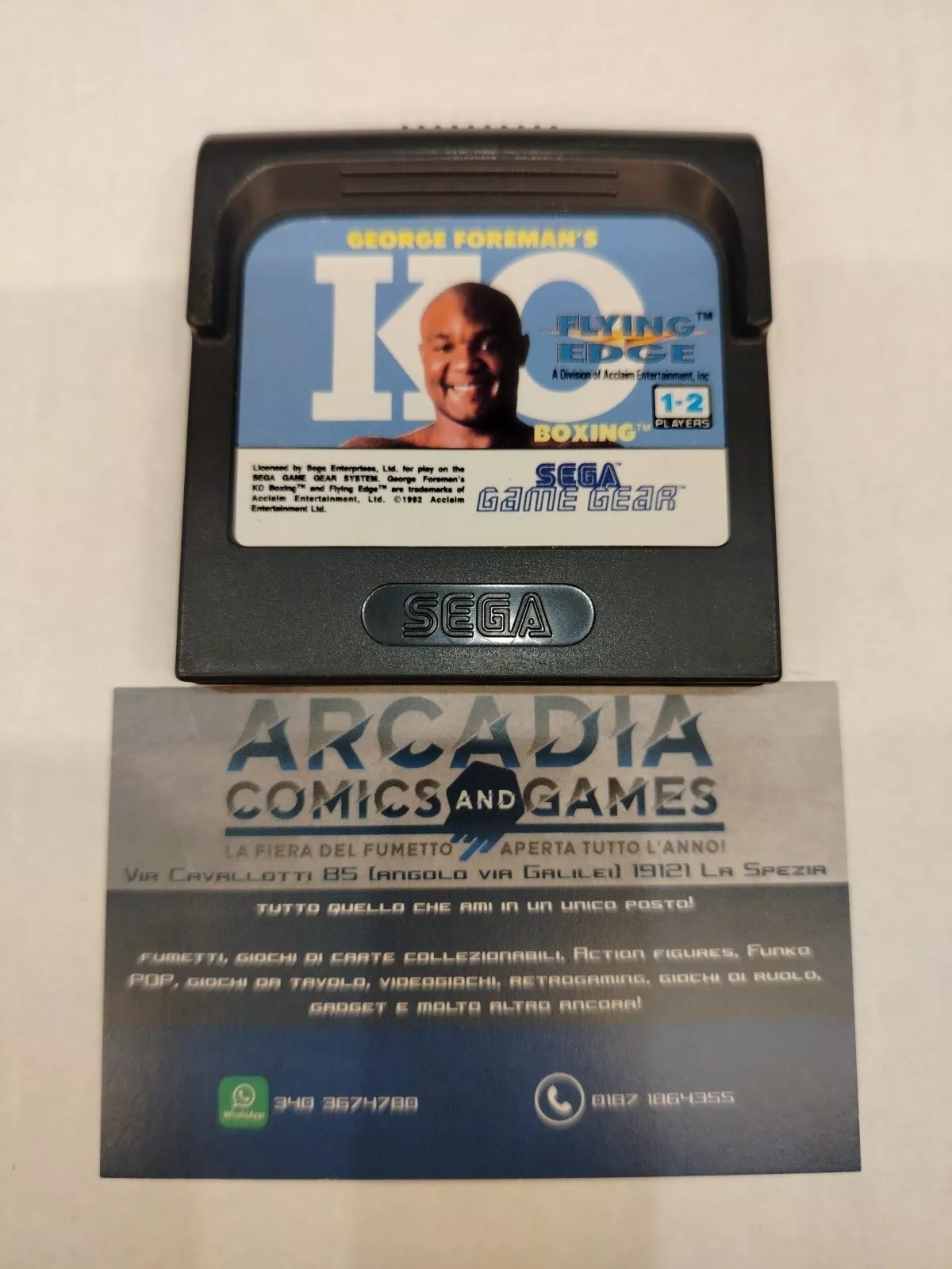 George Foreman's KO Boxing Game Gear Sega PAL Loose Solo Cartuccia
